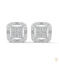 1 CT. Baguette Diamond Stud Earrings