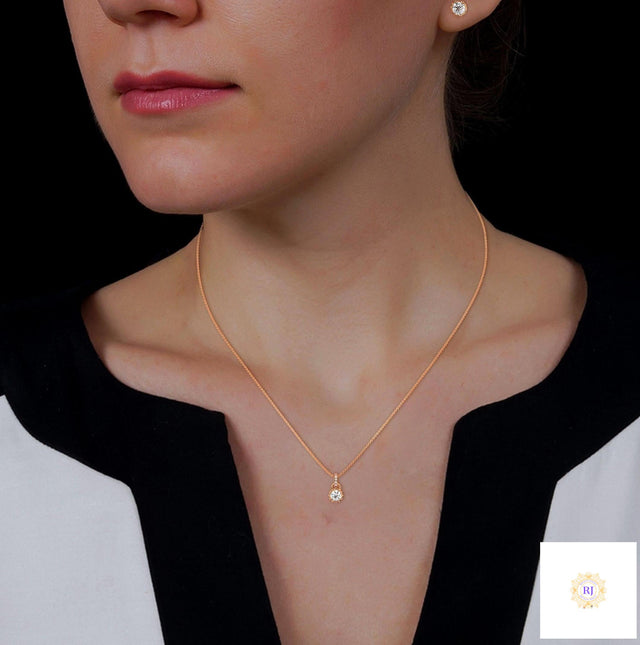 1 CT. Crown Diamond Earring & Pendant Set