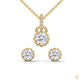 1 CT. Crown Diamond Earring & Pendant Set