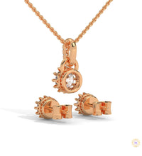 1 CT. Crown Diamond Earring & Pendant Set