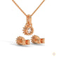 1 CT. Crown Diamond Earring & Pendant Set