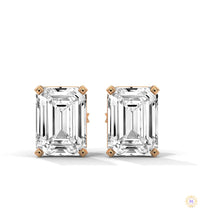 1 CT. Emerald-Cut Lab Diamond Studs