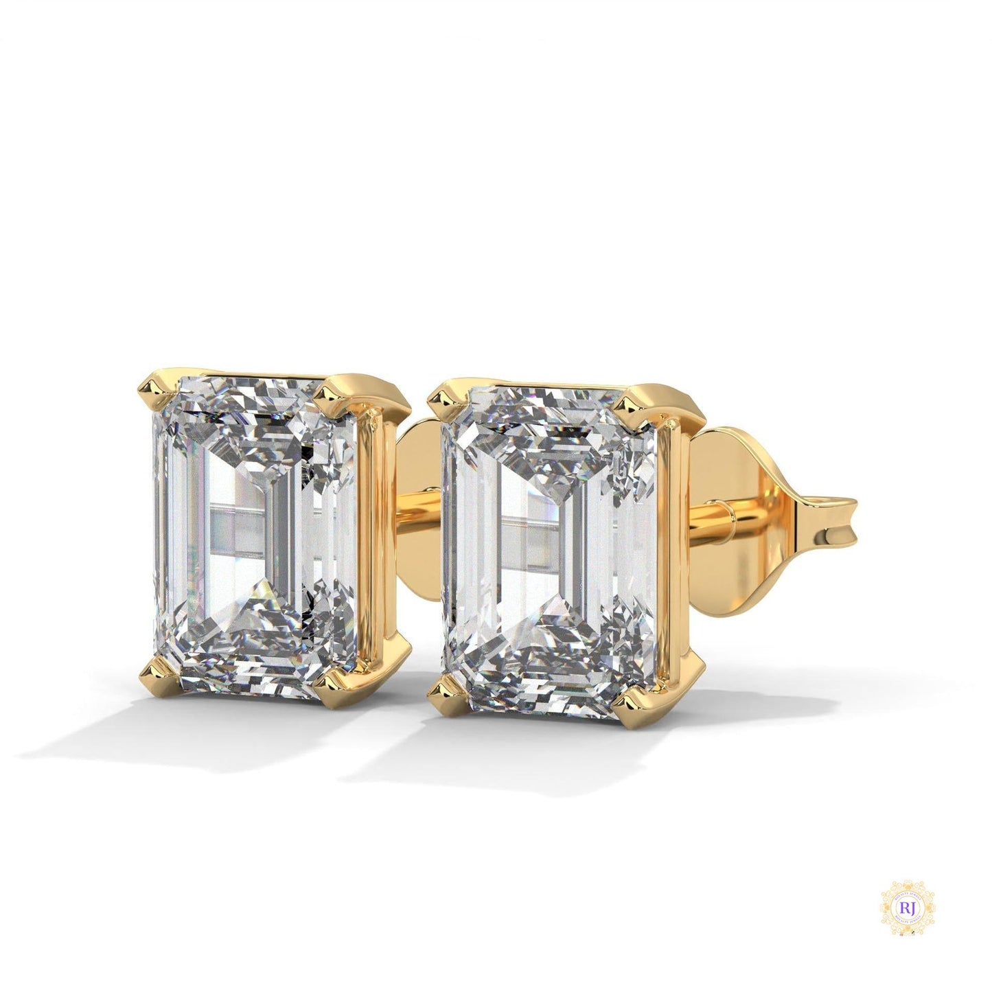 1 CT. Emerald-Cut Lab Diamond Studs