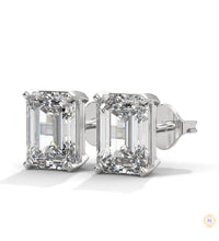 1 CT. Emerald-Cut Lab Diamond Studs