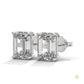 1 CT. Emerald-Cut Lab Diamond Studs