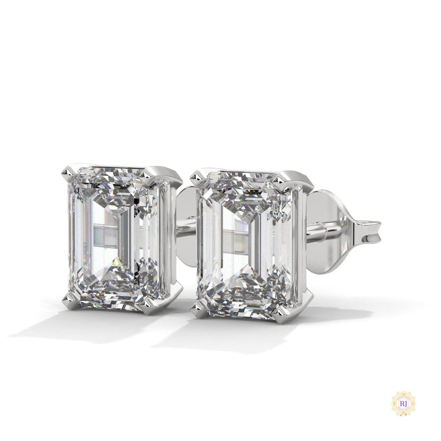 1 CT. Emerald-Cut Lab Diamond Studs