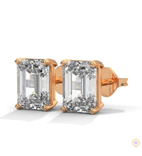 1 CT. Emerald-Cut Lab Diamond Studs