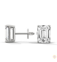 1 CT. Emerald-Cut Lab Diamond Studs