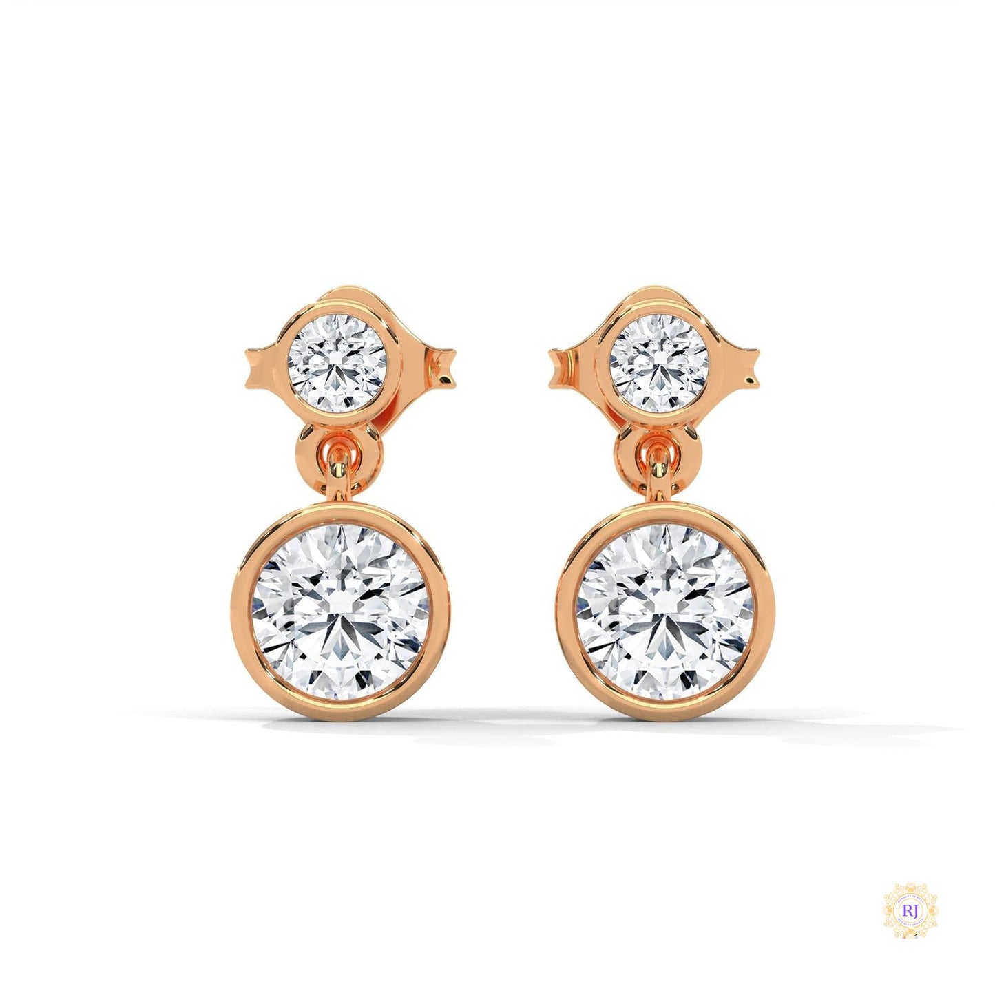 1 CT. Lab Diamond Drop Earrings – Timeless Luxury