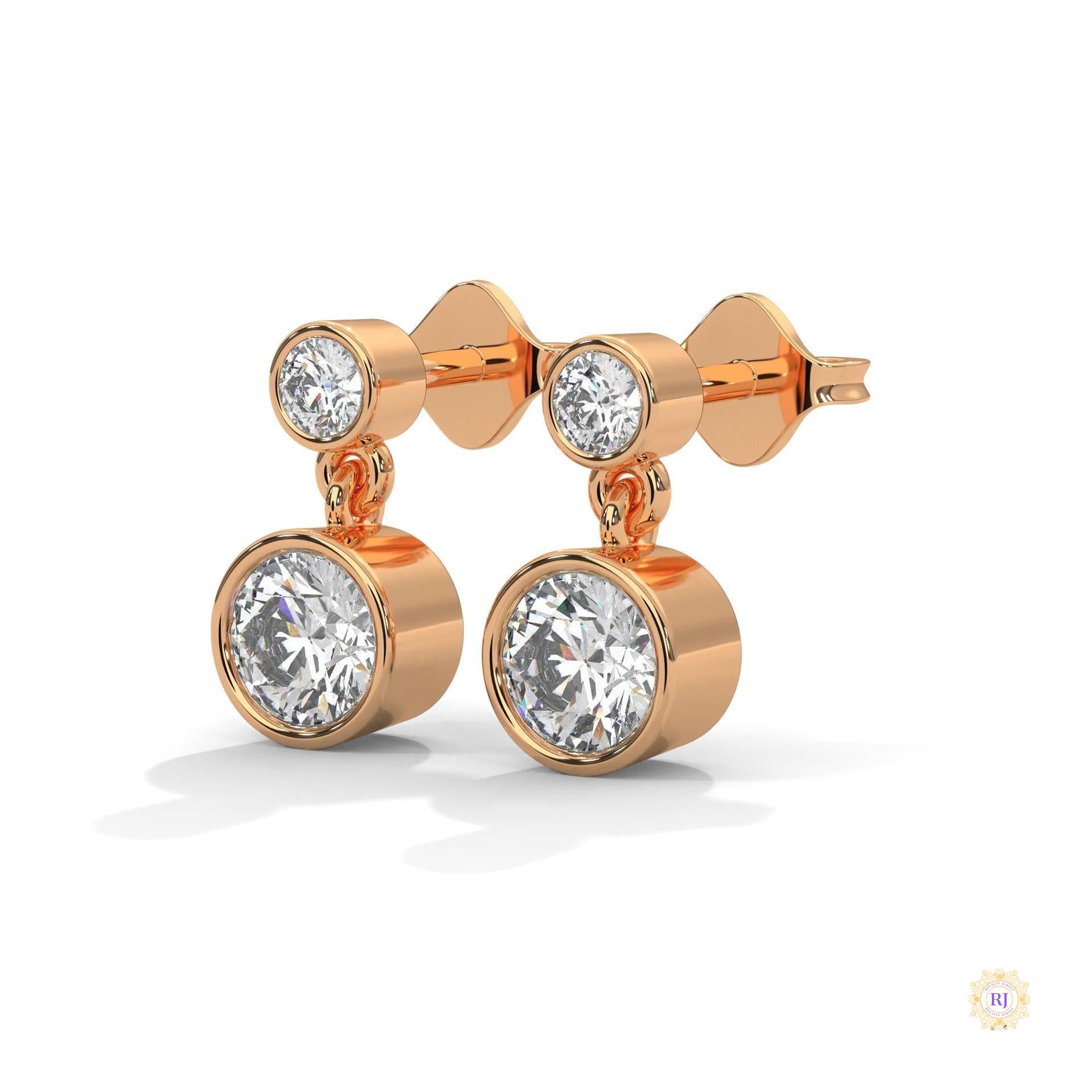 1 CT. Lab Diamond Drop Earrings – Timeless Luxury