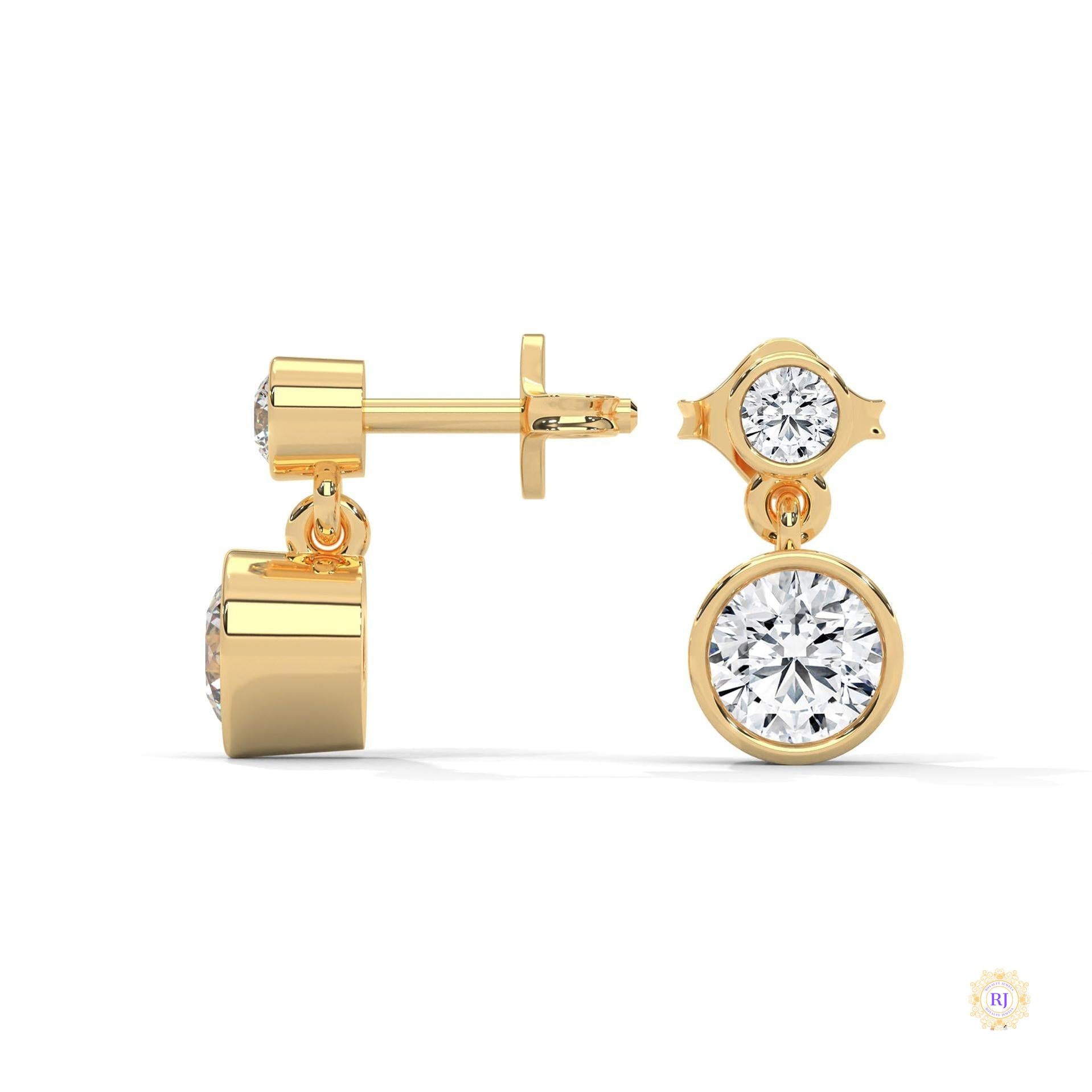 1 CT. Lab Diamond Drop Earrings – Timeless Luxury
