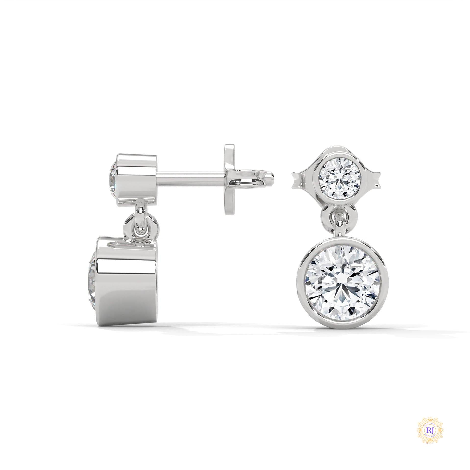 1 CT. Lab Diamond Drop Earrings – Timeless Luxury