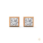 1 CT. Princess-Cut Bezel Diamond Studs