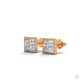1 CT. Princess-Cut Bezel Diamond Studs