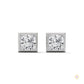 1 CT. Princess-Cut Bezel Diamond Studs