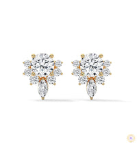 1 CT. Round & Marquise Diamond Studs