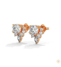 1 CT. Round & Marquise Diamond Studs