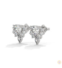 1 CT. Round & Marquise Diamond Studs