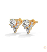 1 CT. Round & Marquise Diamond Studs