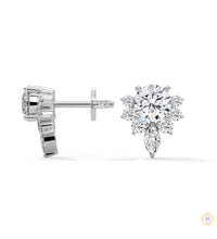 1 CT. Round & Marquise Diamond Studs
