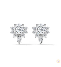 1 CT. Round & Marquise Diamond Studs