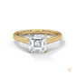 1 Ct. Asscher-Cut Solitaire lab Diamond Ring
