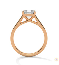 1 Ct. Asscher-Cut Solitaire lab Diamond Ring