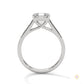 1 Ct. Asscher-Cut Solitaire lab Diamond Ring