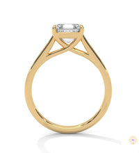 1 Ct. Asscher-Cut Solitaire lab Diamond Ring
