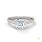 1 Ct. Asscher-Cut Solitaire lab Diamond Ring