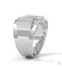 1 Ct. Men’s Diamond Ring – Luxury Pavé Design