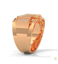 1 Ct. Men’s Diamond Ring – Luxury Pavé Design