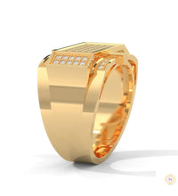 1 Ct. Men’s Diamond Ring – Luxury Pavé Design