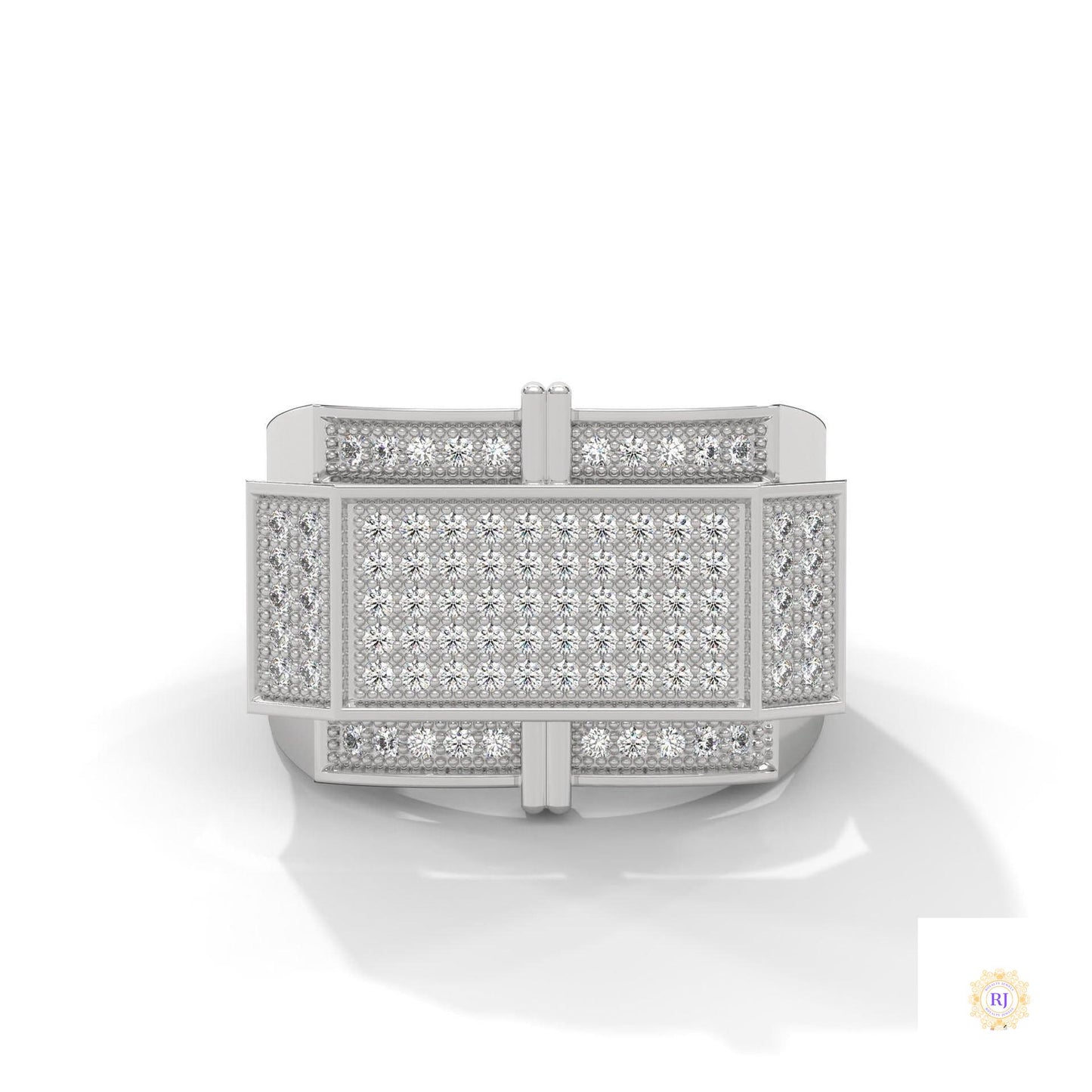 1 Ct. Men’s Diamond Ring – Luxury Pavé Design