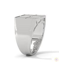 1 Ct. Men’s Lab Diamond Grid Ring