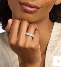 10 Ct. Oval Lab Diamond Eternity Band – Classic Luxury