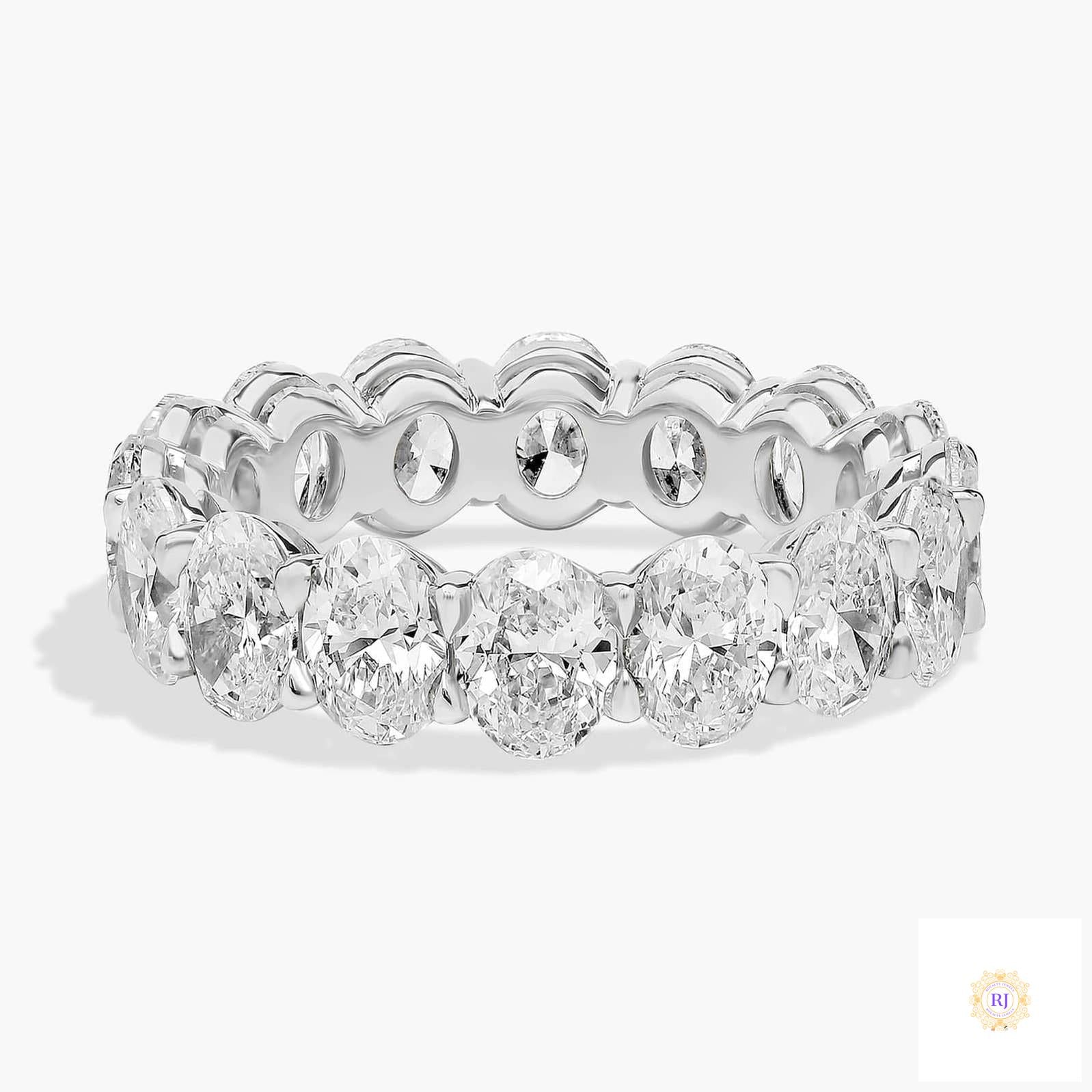 10 Ct. Oval Lab Diamond Eternity Band – Classic Luxury