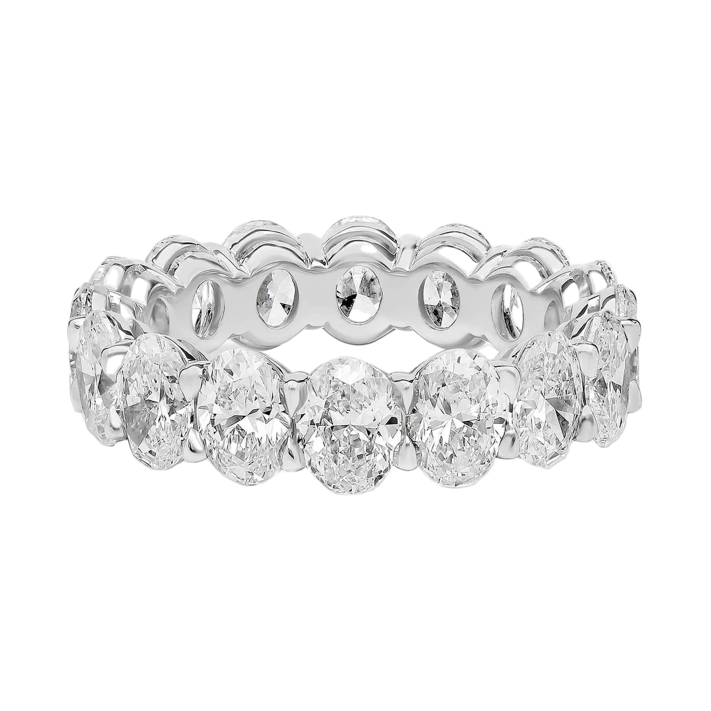 10 Ct. Oval Lab Diamond Eternity Band – Classic Luxury