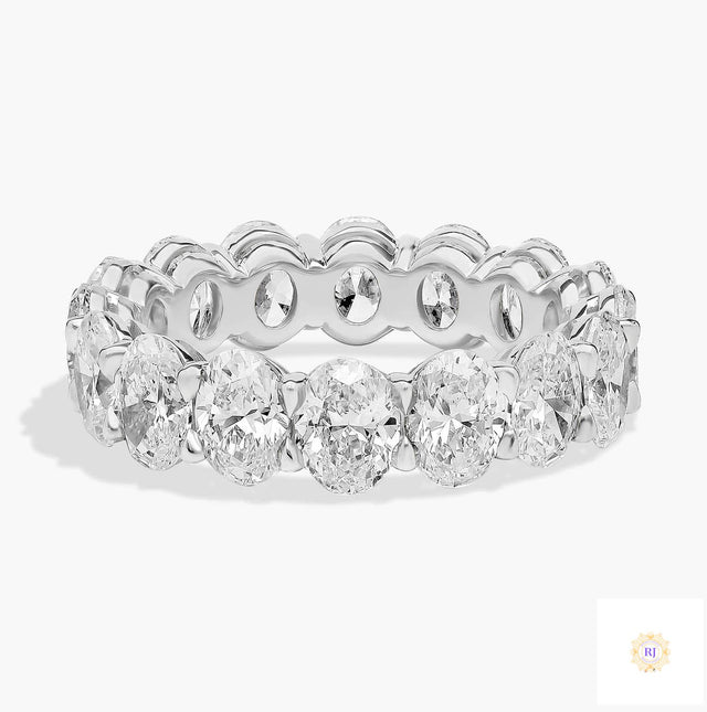 10 Ct. Oval Lab Diamond Eternity Band – Classic Luxury