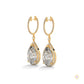 10.0 CT. Pear Halo Diamond Drop Earrings