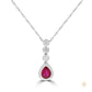 2 ct. Ruby & Diamond Bezel Pendant