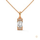 1.0 CT. Emerald-Cut Diamond Pendant