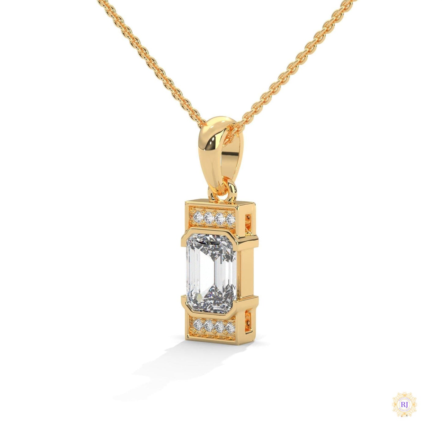1.0 CT. Emerald-Cut Diamond Pendant