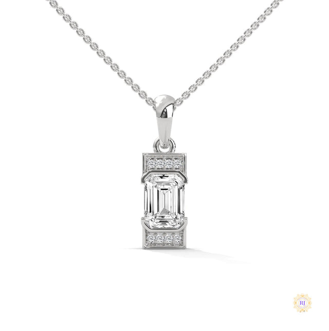 1.0 CT. Emerald-Cut Diamond Pendant