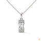 1.0 CT. Emerald-Cut Diamond Pendant