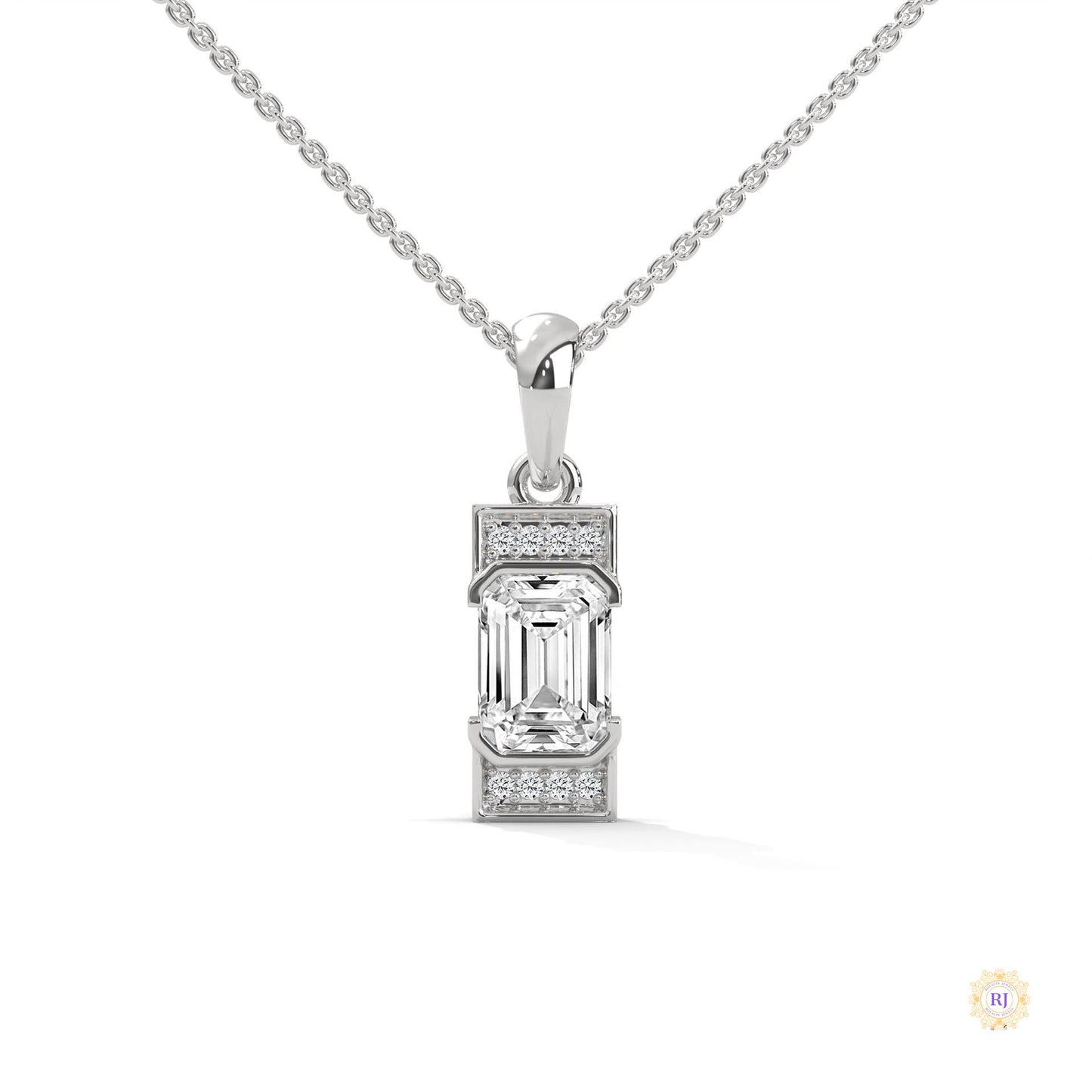 1.0 CT. Emerald-Cut Diamond Pendant