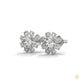 1.0 CT. Round Floral Diamond Studs