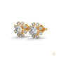 1.0 CT. Round Floral Diamond Studs