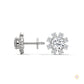 1.0 CT. Round Floral Diamond Studs