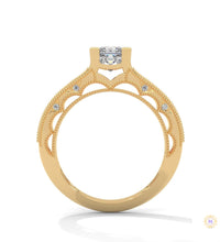 1.0 Ct. Princess-Cut Lab Diamond Engagement Ring